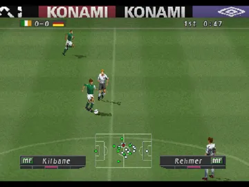 Pro Evolution Soccer (EU) screen shot game playing